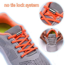 Load image into Gallery viewer, Elastic No Tie Shoelaces Semicircle Shoe Laces For Kids and Adult Sneakers Shoelace Quick Lazy Metal Lock Laces Shoe Strings