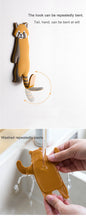 Load image into Gallery viewer, Lovely animal Fridge Hook Key Wall Crochet Holder Removable Kitchen Hooks Home Decor key holder wall can Washed holder wall hook