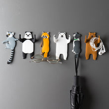 Load image into Gallery viewer, Lovely animal Fridge Hook Key Wall Crochet Holder Removable Kitchen Hooks Home Decor key holder wall can Washed holder wall hook