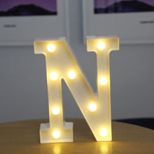 Load image into Gallery viewer, Decorative Letters Alphabet Letter LED Lights Luminous Number Lamp Decoration Battery Night Light Party Baby Bedroom Decoration