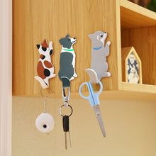 Load image into Gallery viewer, Lovely animal Fridge Hook Key Wall Crochet Holder Removable Kitchen Hooks Home Decor key holder wall can Washed holder wall hook
