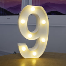 Load image into Gallery viewer, Decorative Letters Alphabet Letter LED Lights Luminous Number Lamp Decoration Battery Night Light Party Baby Bedroom Decoration
