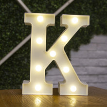 Load image into Gallery viewer, Decorative Letters Alphabet Letter LED Lights Luminous Number Lamp Decoration Battery Night Light Party Baby Bedroom Decoration
