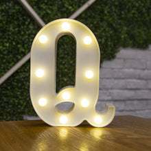 Load image into Gallery viewer, Decorative Letters Alphabet Letter LED Lights Luminous Number Lamp Decoration Battery Night Light Party Baby Bedroom Decoration
