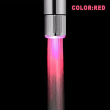 Load image into Gallery viewer, Zhang Ji LED Temperature Sensitive 3-Color Light-up Faucet Kitchen Bathroom Glow Water Saving Faucet Aerator Tap Nozzle Shower
