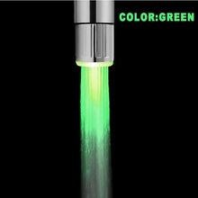 Load image into Gallery viewer, Zhang Ji LED Temperature Sensitive 3-Color Light-up Faucet Kitchen Bathroom Glow Water Saving Faucet Aerator Tap Nozzle Shower
